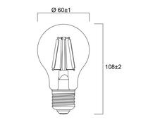 Sylvania E27 filamento LED 2,3W 2.700K 485 lm EC:EPREL:1556623