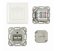 Synergy 21 s216357 toma de corriente 2 x rj-45 blanco