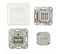 Synergy 21 s216358 toma de corriente 2 x rj-45 blanco