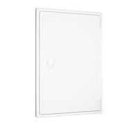 SYSTERM Tapa de inspección universal, dimensiones exteriores 20 x 30 cm, tapa de inspección fina que se puede abrir, tapa de inspección básica abierta, plástico ABS blanco (20 x 30 - OPI 20/30)