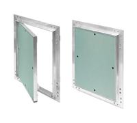 SYSTERM Tapa para revisión 200x200 mm yeso 12,5 mm KRAL2 pladur Revisión Mantenimiento Puerta 20x20 cm Mantenimiento Tapa de limpieza Mantenimiento Apertura, marco de aluminio Verde menta en seco