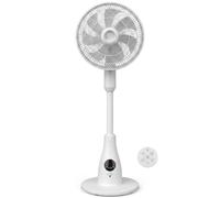 Sytech Ventilador de Pie con Nebulización de Agua ARTICO 80W-7 Velocidades, Depósito 2L, Temporizador 24h, Mando a Distancia, 8 Aspas