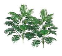 Syutokul Planta de Palma Artificial de 35 Pulgadas, Hojas de Palma Grandes realistas, Plantas Tropicales Artificiales de plástico para Exteriores, 2 uds..