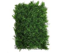 SZ Plancha Alfombra de Césped Artificial 60 * 40cm ~ 50x50 CM Jardín Vertical Decoración Interior Pared Hierba
