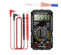 SZ308 Digital Multimeter - 2000 Count Electrical Tester For AC DC Voltage | Current And Resistance | Multimeter Handheld Auto Repair With Diode, Transistor HFE, Buzzer And Square Wave Testing