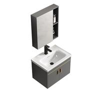 SZKTHD Mueble De Baño con Lavabo Y Espejo Integrados con Puerta De Armario Mueble De Baño con Espejo De Pared para Colgar sobre El Inodoro para Muebles De Baño Y Espejo.(61x40x40cm)