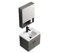 SZKTHD Mueble De Baño con Lavabo Y Espejo Integrados con Puerta De Armario Mueble De Baño con Espejo De Pared para Colgar sobre El Inodoro para Muebles De Baño Y Espejo.(51x36x40cm)