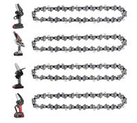 Szwaldaper Cadena de motosierra 6 pulgadas, para Mini, cadenas acero, reemplazo accesorios motosierras eléctricas Reemplazo de cadena de corte de motosierra.(6 Inch-2pcs Chainsaw Chains)
