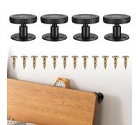 SZZHIYONG 4 Piezas Patas para Muebles Regulables 26-40mm, Patas Regulables para Muebles, Pies Niveladores, Patas Nivelador para Muebles Mesa Silla Sofá Cama Pies Patas, con Base de Antideslizante
