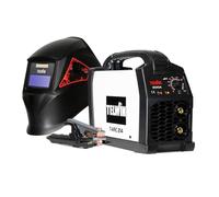 T-Arc 214 Soldadora inverter por Electrodo MMA 200A, con máscara de soldadura tipo casco y accesorios, máquina de soldar portátil compacta y sencilla, para mantenimiento y bricolaje doméstico, 230V