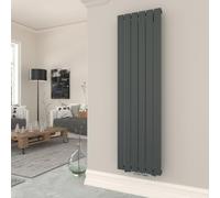 T&K Radiador vertical de 1800 x 462 mm, color antracita, radiador de panel único, radiador moderno de diseño de calefacción central, radiador alto