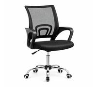 T-LOVENDO.ES Silla de Oficina Ergonómica con Ruedas y Respaldo Transpirable | Altura Regulable y Soporte Lumbar | Ideal para Escritorio, Estudio o Habitación Juvenil | Diseño Moderno y Confortable