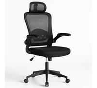 T-LOVENDO.ES Silla de Oficina Ergonómica, de Escritorio, Ejecutiva, Giratoria con Ruedas, de Juegos de Malla Transpirable, con Reposacabezas y Apoyabrazos Ajustable, Soporte Lumbar para Oficina, Casa