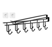 T-Lovendo Perchas AM-IR329 Negro Ropa Organizador