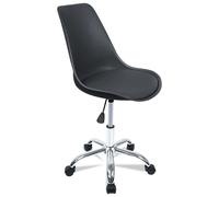 T-LoVendo Silla de Escritorio para Oficina Estudio Comedor Ergonómica con Ruedas Altura Ajustable Sin Reposabrazos