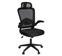 T-lovendo - Silla de Oficina Ergonómica y Giratoria con Ruedas - Modelo Ejecutiva - Malla Transpirable - Reposacabezas y Apoyabrazos Ajustables - Soporte Lumbar para Oficina y Casa