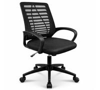 T-LoVendo - Silla de Oficina o Escritorio ergonómica con Soporte Lumbar y Respaldo de Malla Transpirable. Altura Regulable. Giratoria