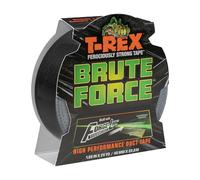 T-Rex 242703 Brute Force Strongest Cinta adhesiva de alto rendimiento, 1.88 pulgadas x 25 yardas, color negro