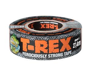 T-REX 821-00 Cinta de blindaje extra fuerte - Cinta textil impermeable para reparaciones en interiores y exteriores - Cinta adhesiva versátil - 48mm x 27,4mm