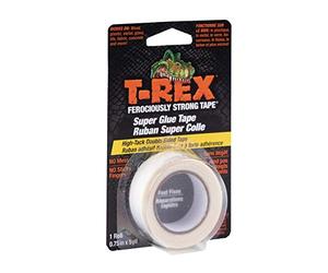 T-REX SGT Cinta de súper pegamento [doble cara]: 3/4 in. x 15 ft. (Claro)