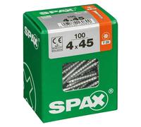 ABC Spax T-Star Plus - Tornillo universal (, 4,0 x 45 mm, VE = 200 Unidades, Cabeza Avellanada, galvanizado), color amarillo cromado