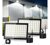 T-SUN 100W 10000LM Foco LED con Sensor Movimiento, 6000K, IP66, 200LEDs