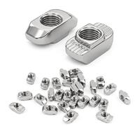 T Tuercas M6 - Tuercas para tuercas (65 unidades) | Tuerca de martillo M6 para perfil de aluminio 4545, estándar europeo T-slots