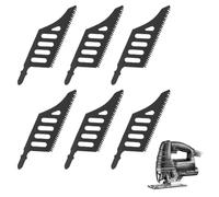 T142Hb Hojas de sierra alternativa, 6 piezas curvas Hojas de sierra curvas para cortes de precisión Diseño del mango con espiga en T Hcs para madera Compatible con Dewalt/para Bosch