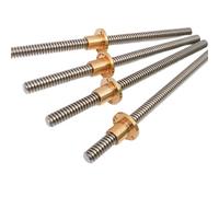 T16 100 150 200 300 350 400 500 1000 mm Cable 2/3 mm Tornillo Tr16 Tornillo trapezoidal de cable grande(Left-hand lead 4mm,550mm)