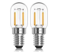 T22 E14 Bombillas LED 1W Blanco Cálido 2700K, T22 Edison SES Pequeño Tornillo Tubular Noche Luz Bombilla, 15W Equivalente, AC 220-240V, 150 Lumen, para Lámpara de Sal, Frigorífico, paquete de 2