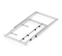 T60 - 1300 mm Marco para mesa extensible, extracción total, placa de 72 cm, 2 extensiones fijas o en libro de 60 cm