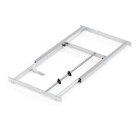 T62 - 1200 mm Marco para mesa extensible, extracción parcial, placa de 79 cm, 2 extensiones de 45 cm
