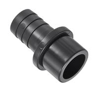 TA-Vigor - Adaptador de tubo recto de PVC de 16 mm x 25 mm, conector de manguera para manguera de agua, riego, jardín, tuberías de fontanería, 1 unidad, color negro
