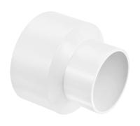 TA-Vigor - Conector adaptador de tubería de PVC de 110 mm x 75 mm, reductor de conducto para suministros de agua, 1 unidad, color blanco