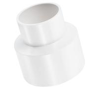 TA-Vigor - Conector adaptador de tubería de PVC de 75 mm x 50 mm, reductor de conducto para suministros de agua, 1 unidad, color blanco