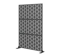 Tabique basciano con diseño atractivo acero 180x90x40cm - antracita gris [casa.pro]