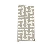 Tabique bernalda con diseño atractivo acero 180x90x40cm - beige claro [casa.pro]