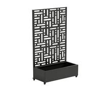 casa.pro Separador de Ambientes Bernalda Metal 186 x 120 x 40 cm - Negro