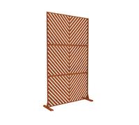 Tabique kekan exterior acero corten 180x90cm - marrón óxido [casa.pro]