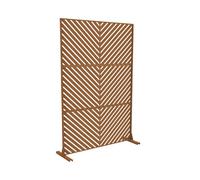Tabique kekan exterior acero galvanizado 180x120cm - marrón [casa.pro]