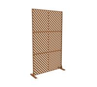 Tabique kekan exterior acero galvanizado 180x90cm - marrón [casa.pro]