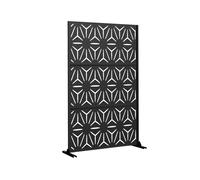Tabique kilsturd acero galvanizado 180x120x40 cm - negro [casa.pro]
