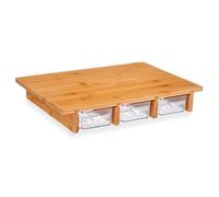 Tabla bambu con 3 compartimentos 40x28x6 colección KINVARA