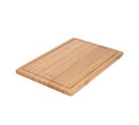 Tabla cortar cocina fabricada en madera de bambu 100% con ranura 32x25