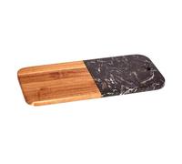 Tabla cortar madera y marmol negro 38cm colección KINVARA