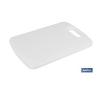 Tabla corte con asa blanco 30x20x1,5 cm. modelo chips