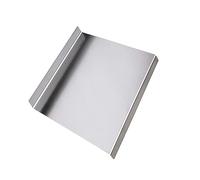 Tabla de cortar de cocina plegable de acero inoxidable, borde protector para hornear y cocinar, tabla de cocina multiusos fuerte de gran tamaño