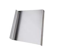 Tabla de cortar de cocina plegable de acero inoxidable, borde protector para hornear y cocinar, tabla de cocina multiusos fuerte de gran tamaño