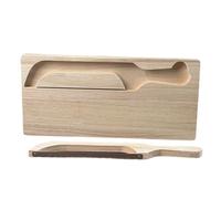 Tabla De Cortar De Madera Con Utensilios De Hornear Grandes