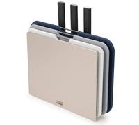 Tabla de cortar NEST 6 PLUS 60194, juego de 3 piezas + cuchillos de cocina, plástico, Joseph Joseph